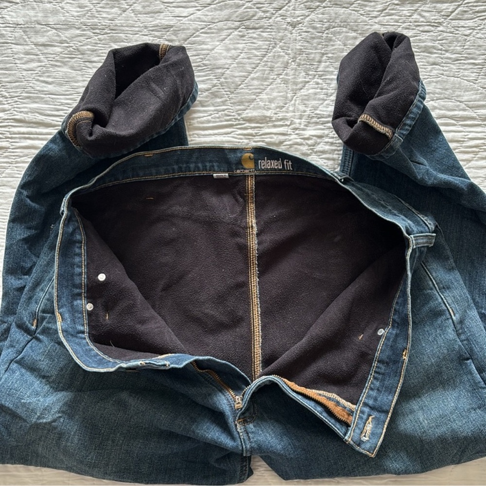 Carhartt Fleece Lined Jeans - Picture 5 of 8